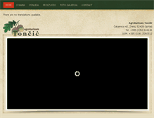 Tablet Screenshot of agroturizam-toncic.com